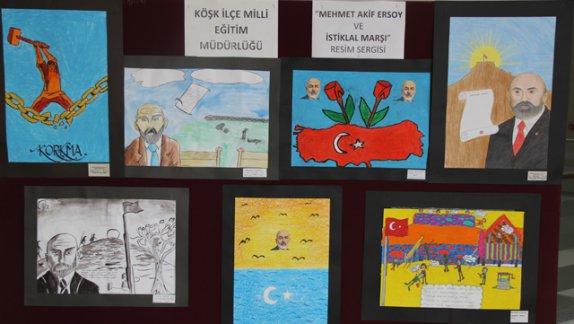 "İstiklal Marşımız ve Mehmet Akif Ersoy" Temalı Resim Sergimiz Hükümet Konağımızda Açıldı 
