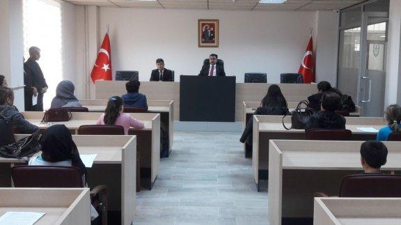 İlçemiz Öğrenci Meclisi Seçimlerini, Köşk Belediyesine Ait  Belediye Meclis Toplantı Salonunda Gerçekleştirdik.